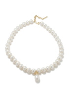 Completedworks Pearl and 18kt Gold Vermeil Necklace - One Size