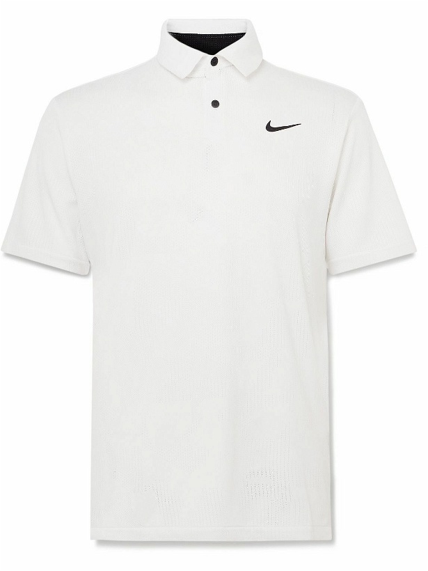 Photo: Nike Golf - Tour Dri-FIT Jacquard Golf Polo Shirt - White
