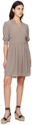 See by Chloé Purple Pleated Midi Dress