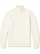 Lardini - Ribbed Cashmere Rollneck Sweater - Neutrals