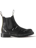 Dr. Martens - Neighborhood 2976 Paint-Splattered Leather Chelsea Boots - Black