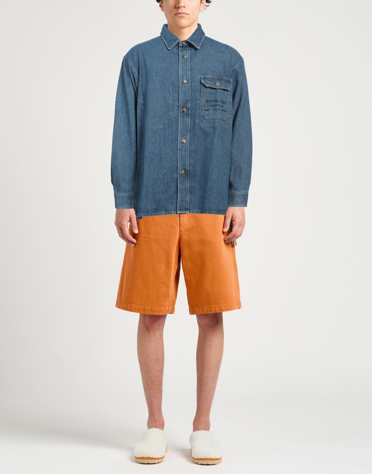 Jw Anderson Mens Denim shirt in Blue