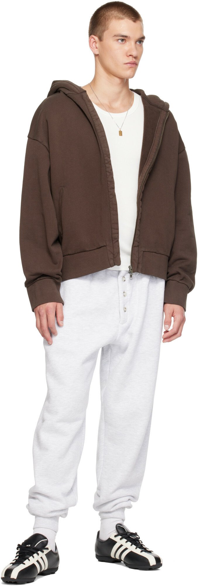 Entire Studios Brown Thermal V2 Hoodie