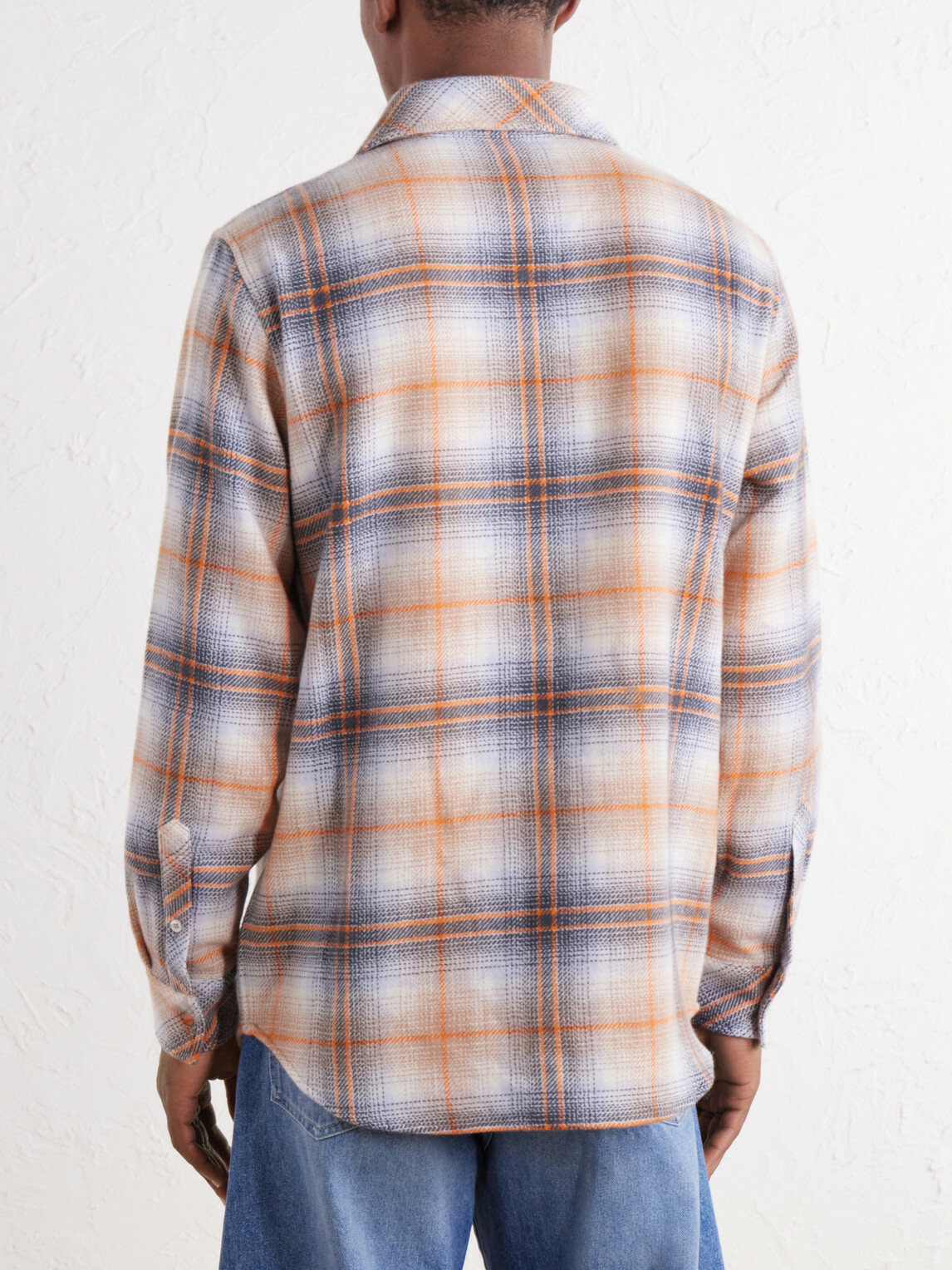God's True Cashmere - Tartan Cashmere-Flannel Shirt - Orange