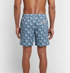 Hartford - Mid-Length Printed Swim Shorts - Blue