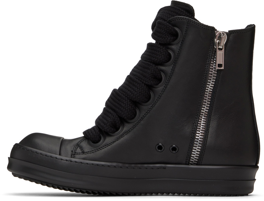 Rick Owens Black Jumbo Laced Sneakers Rick Owens