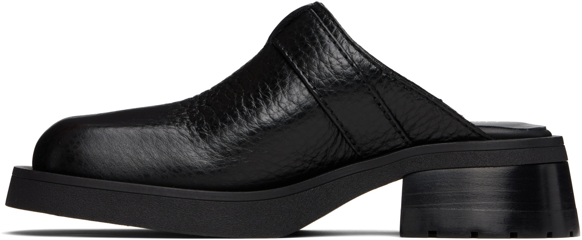 Miista Black Aroa Buckled Mules