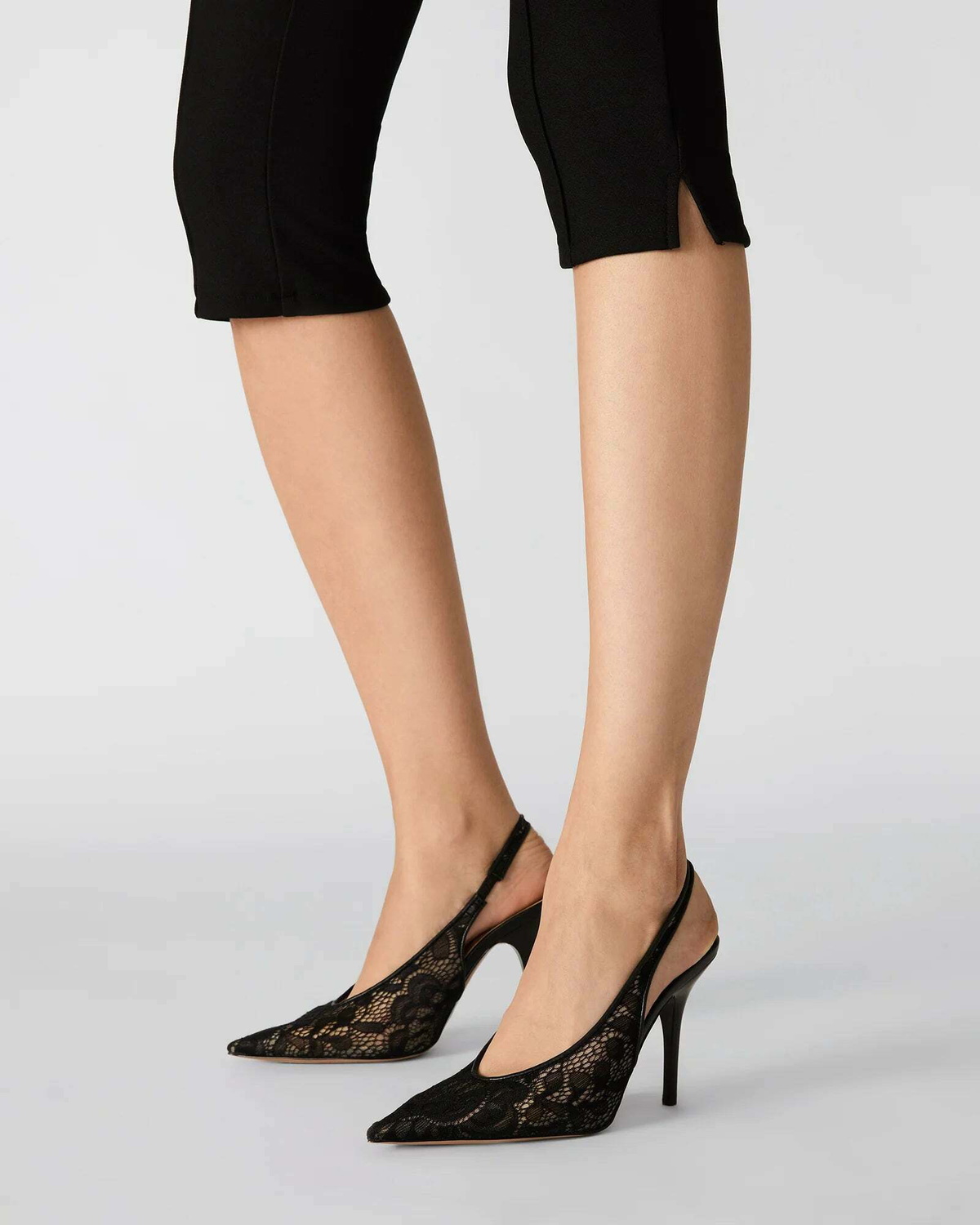 Steve Madden Andromeda-L Heels in Black Lace