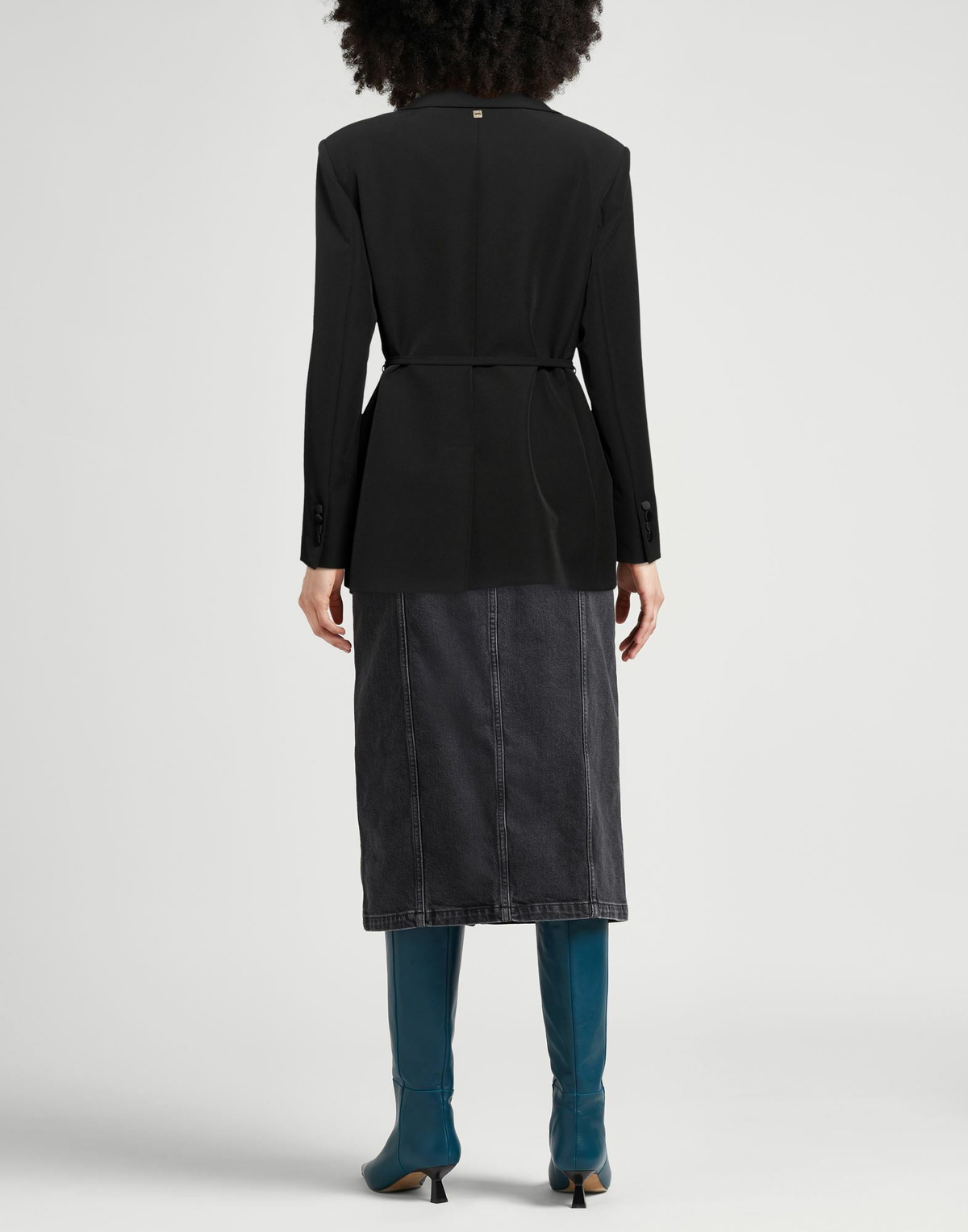 Manila Grace Womens Blazer in Black