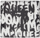 Alexander McQueen Black & White Graffiti Wallet