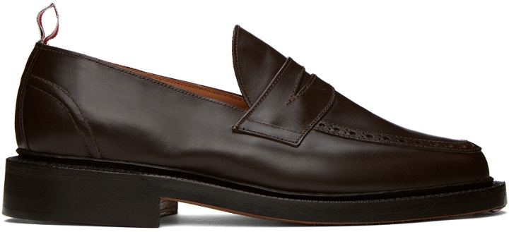 Photo: Thom Browne Brown Classic Penny Loafers