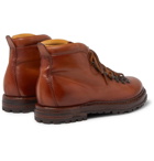 Officine Creative - Artik Shearling-Lined Burnished-Leather Lace-Up Boots - Brown