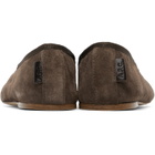 A.P.C. Brown Split Leather Ballerina Flats