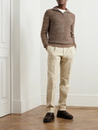 Loro Piana - Fancy Cashmere Half-Zip Sweater - Brown