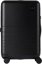 Monos Black Expandable Carry-On Suitcase