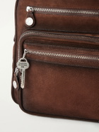 Acne Studios - Camero Camera Waxed-Suede Messenger Bag - Brown