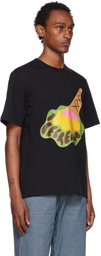 ICECREAM Black Dropped Cone T-Shirt