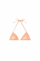 Diesel Triangle bikini top in shimmery fabric - Bras Womens in Orange