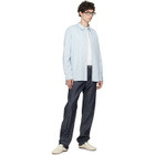A.P.C. Blue & Gray Malo Shirt