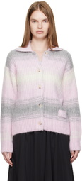 Kenzo Pink Kenzo Paris 'KENZO Speed Stripe' Cardigan