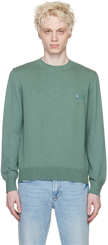 Photo: A.P.C. Green Marvin Sweater