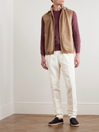 Brunello Cucinelli - Straight-Leg Linen and Cotton-Blend Suit Trousers - Neutrals