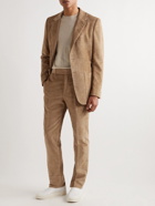 Gabriela Hearst - Ernest Straight-Leg Linen and Cotton-Blend Corduroy Suit Trousers - Brown