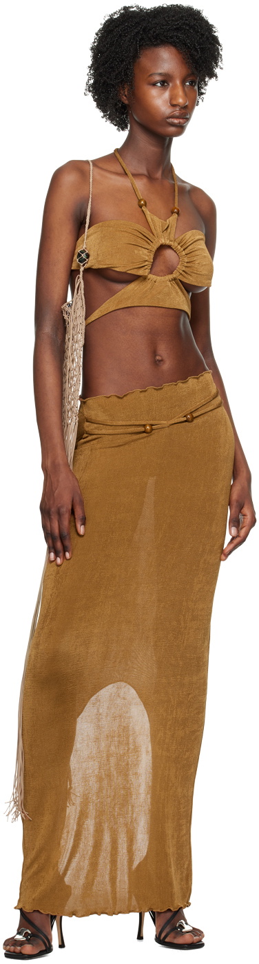TYRELL SSENSE Exclusive Brown Tank Top