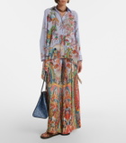 Etro Paisley wide-leg pants