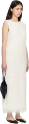 Loulou de Saison White TIWA Fringed Maxi Dress