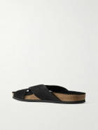 Mr P. - Suede Sandals - Black