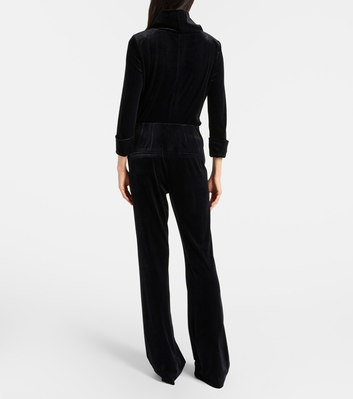 Dorothee Schumacher Soft Elegance high-rise velvet flared pants