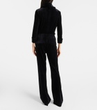 Dorothee Schumacher Soft Elegance high-rise velvet flared pants
