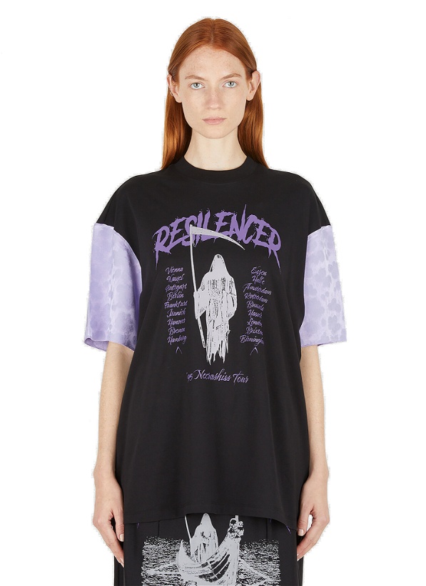 Photo: Resilencer Contrast Sleeve T-Shirt in Black