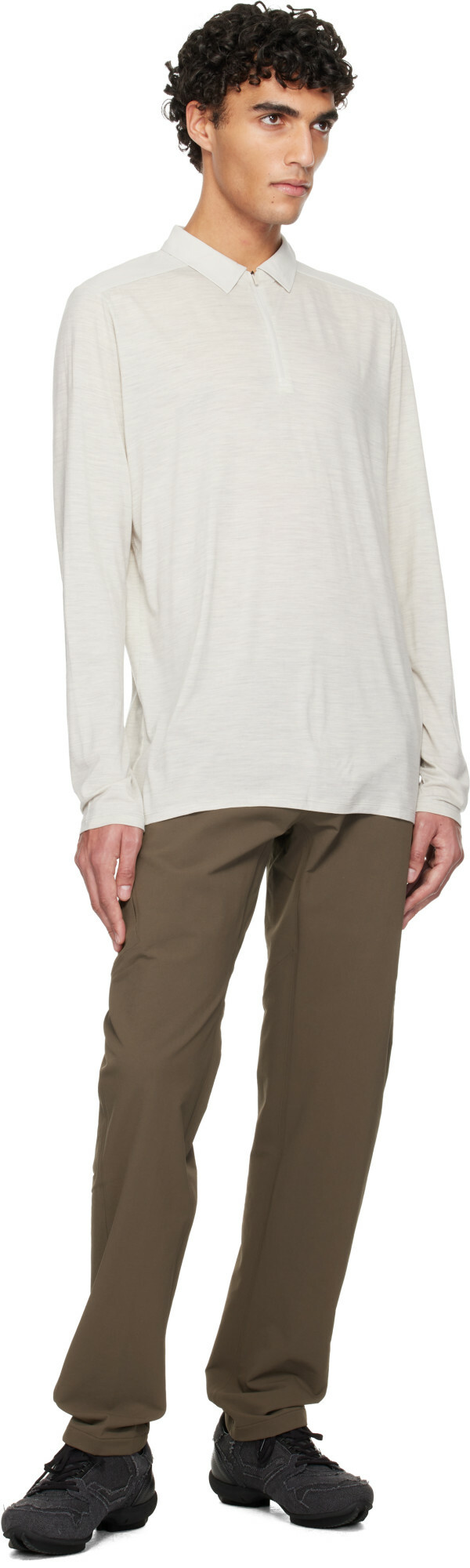 Veilance Gray Frame LS Polo