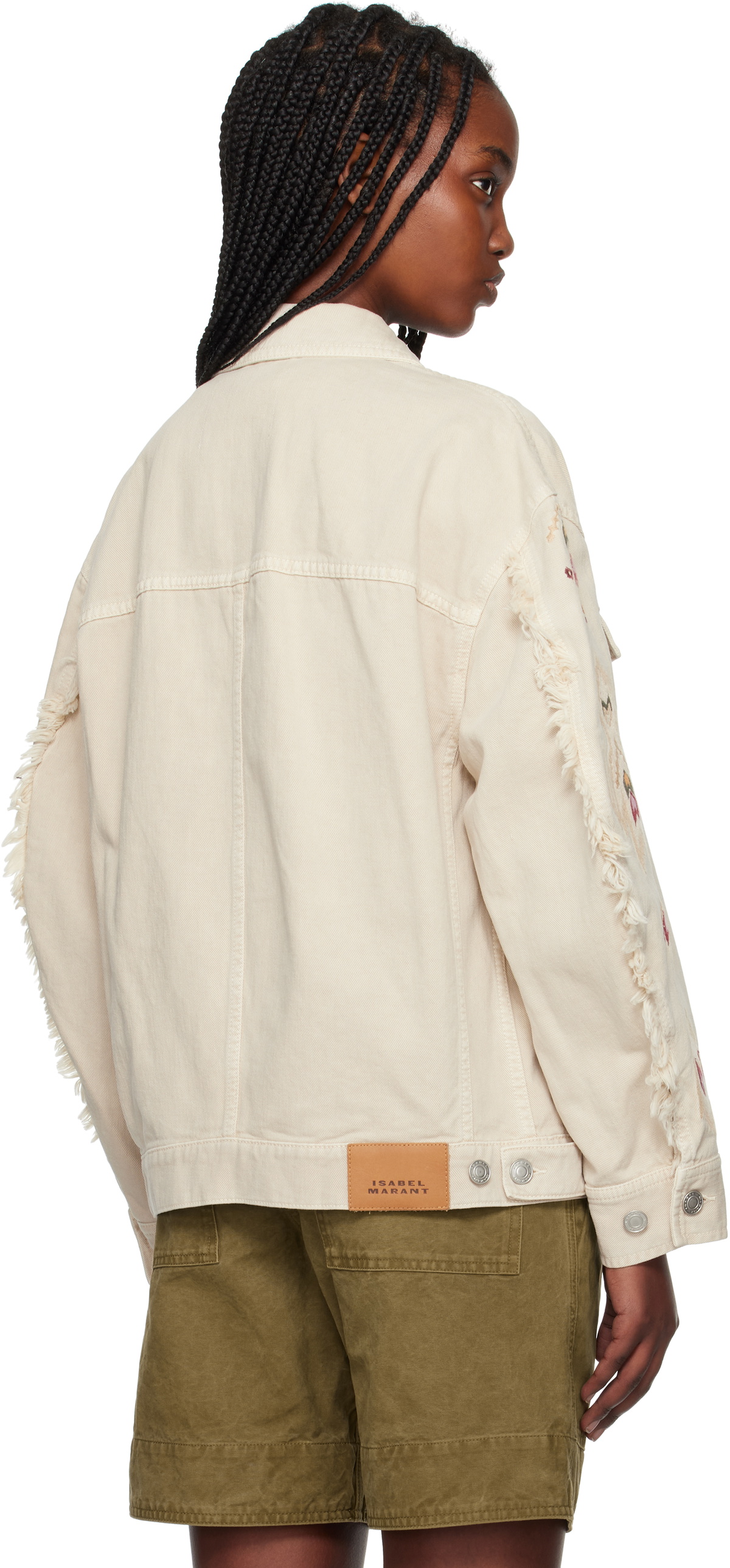 Isabel Marant Etoile Beige Manona Denim Jacket