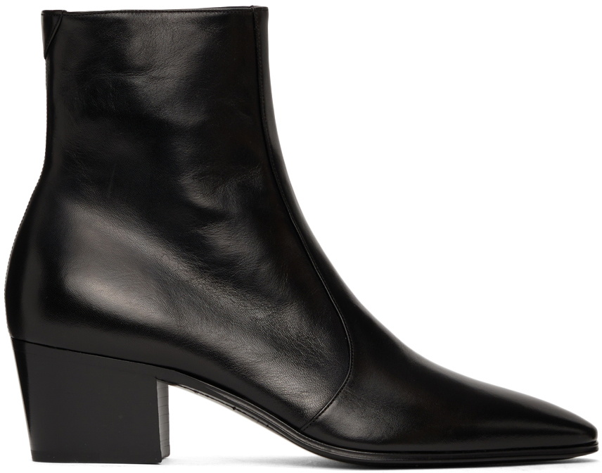Saint Laurent Leather Vassili 60 Boots Saint Laurent