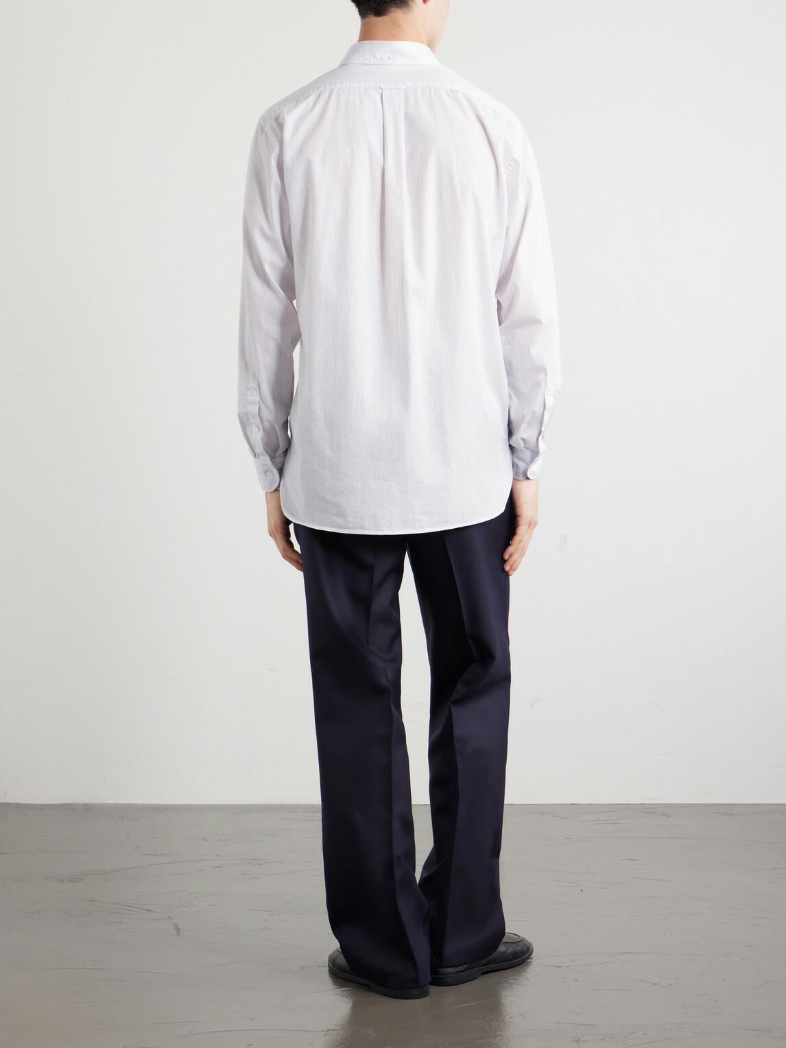 Lardini - Striped Cotton Shirt - White