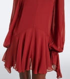 De La Vali Casimiro ruffled georgette minidress