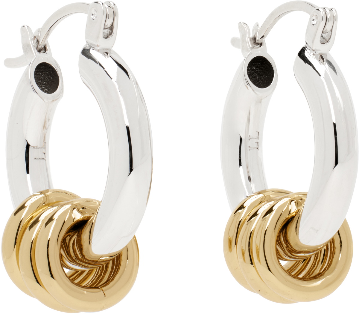 Laura Lombardi Gold & Silver Two Tone Fillia Earrings