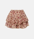 Marant Etoile Jocadia floral ruffled cotton shorts