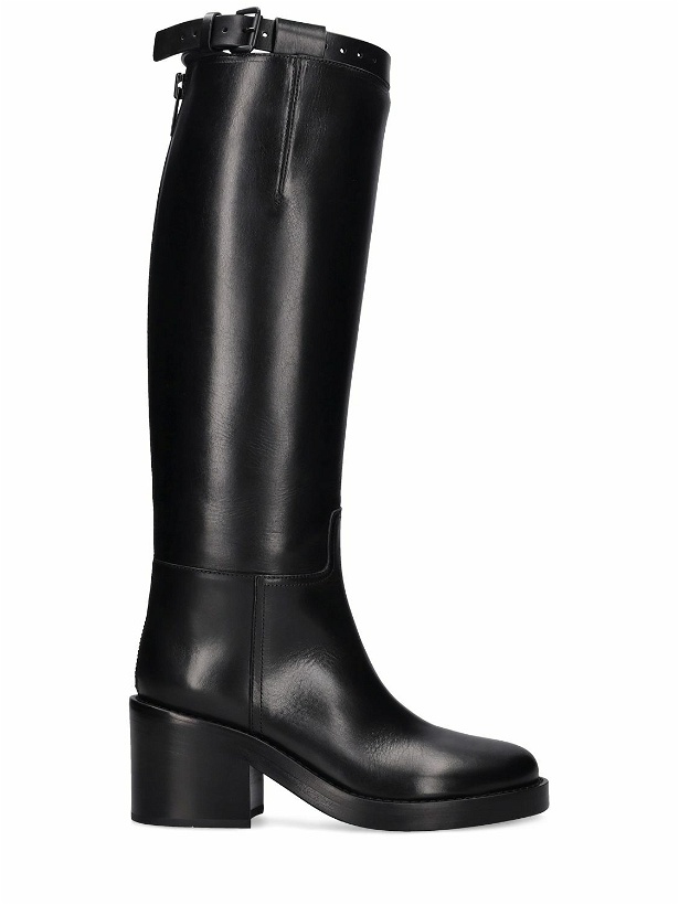 Photo: ANN DEMEULEMEESTER 50mm Stan Leather Riding Boots