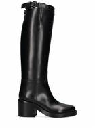 ANN DEMEULEMEESTER 50mm Stan Leather Riding Boots