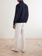 Boglioli - Suede Bomber Jacket - Blue