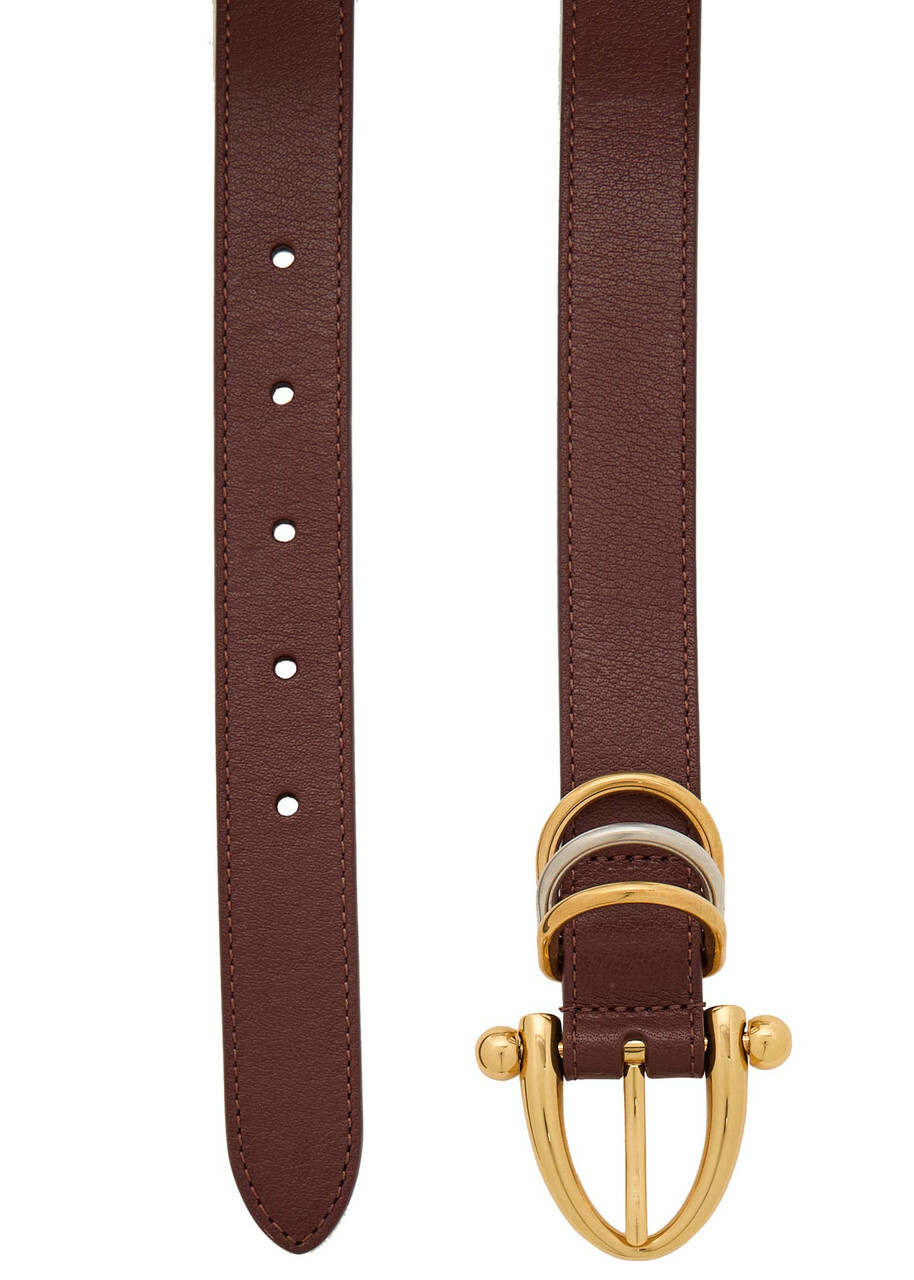 Chloe The Chloé Bracelet Leather Belt Dark Brown