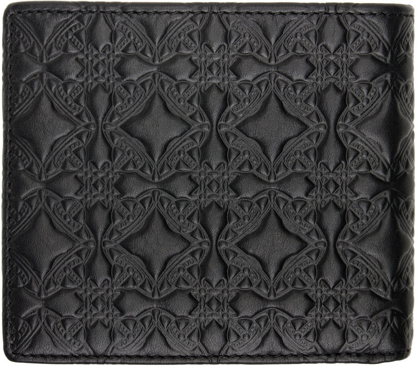 Vivienne Westwood Black Embossed Wallet