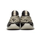 Rick Owens Black and Grey Maximal Runner Sneakers
