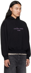 Han Kjobenhavn Black Logo Oversized Hoodie