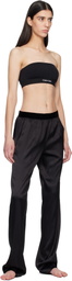 TOM FORD Black Stretch Silk Satin PJ Lounge Pants