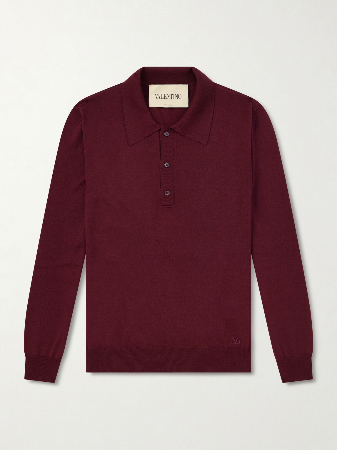Valentino Garavani - Virgin Wool Polo Shirt - Red